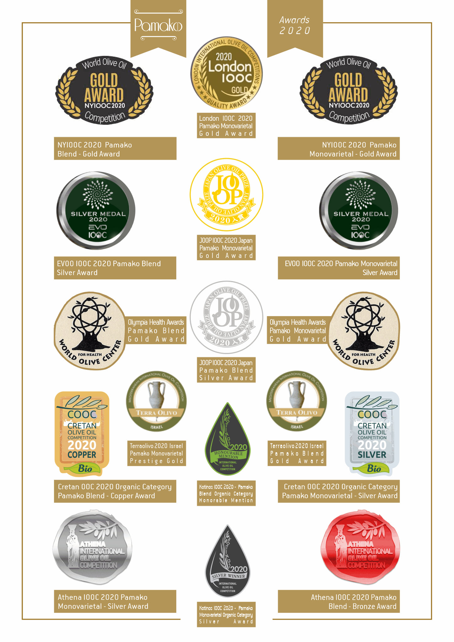 Pamako Bio Premium Monovarietal-Mountain Ultra  Olivenöl Neue Ernte 2024/25, 500 ml