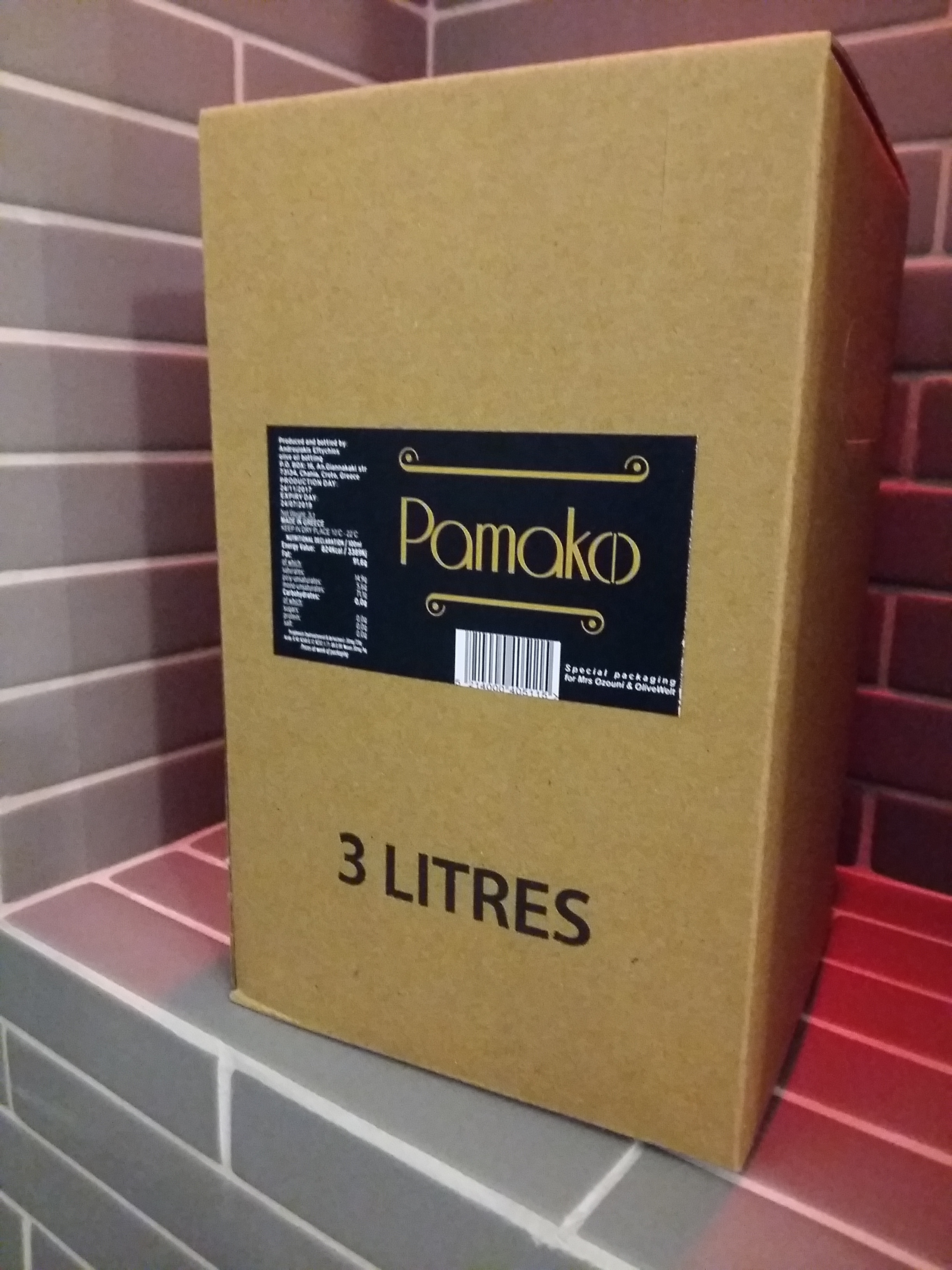 Pamako Bio Ultra Premium Monovarietal-Mountain Extra Virgin Olivenöl Neue Ernte 2025/26, 3 Liter Bag-in-Bo