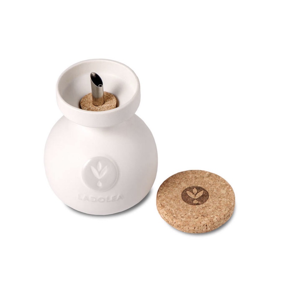 LADOLEA Premium Olivenöl Intense Megaritiki, Bio Medium Koroneiki & Bio Delicate Patrinia - Set (Keramik 3x 200 ml & 3x 500 ml Dose) 