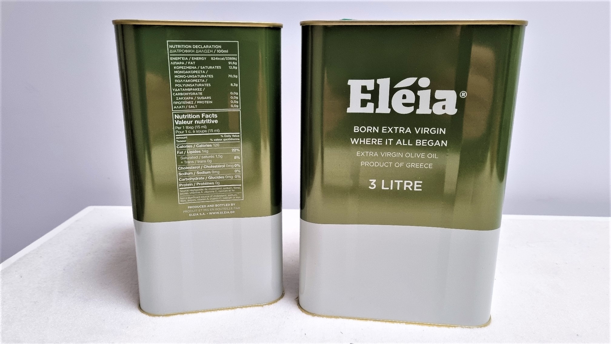 Eléia Premium Olivenöl 100% Koroneiki Neue 2023/24, 3 Liter Kanister
