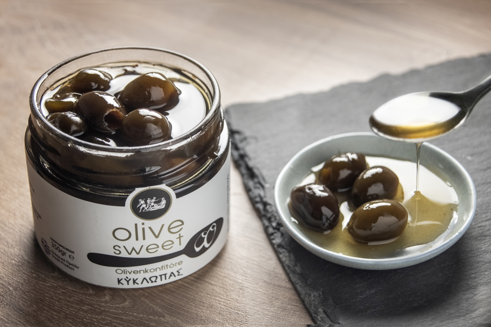 "Kyklopas" Οliven Gourmet Konfitüre Makris γλυκό του κουταλιού, 350 g