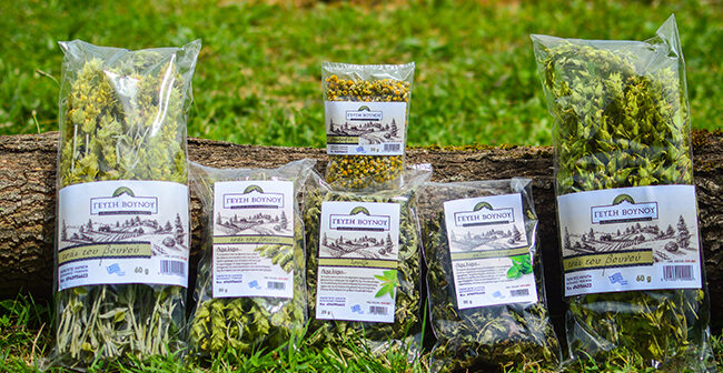 Gevsi-Vounou-aromatika-650x336 Zitronenkraut ( Louisatee ) aus dem Pindos-Gebirge, 25 g