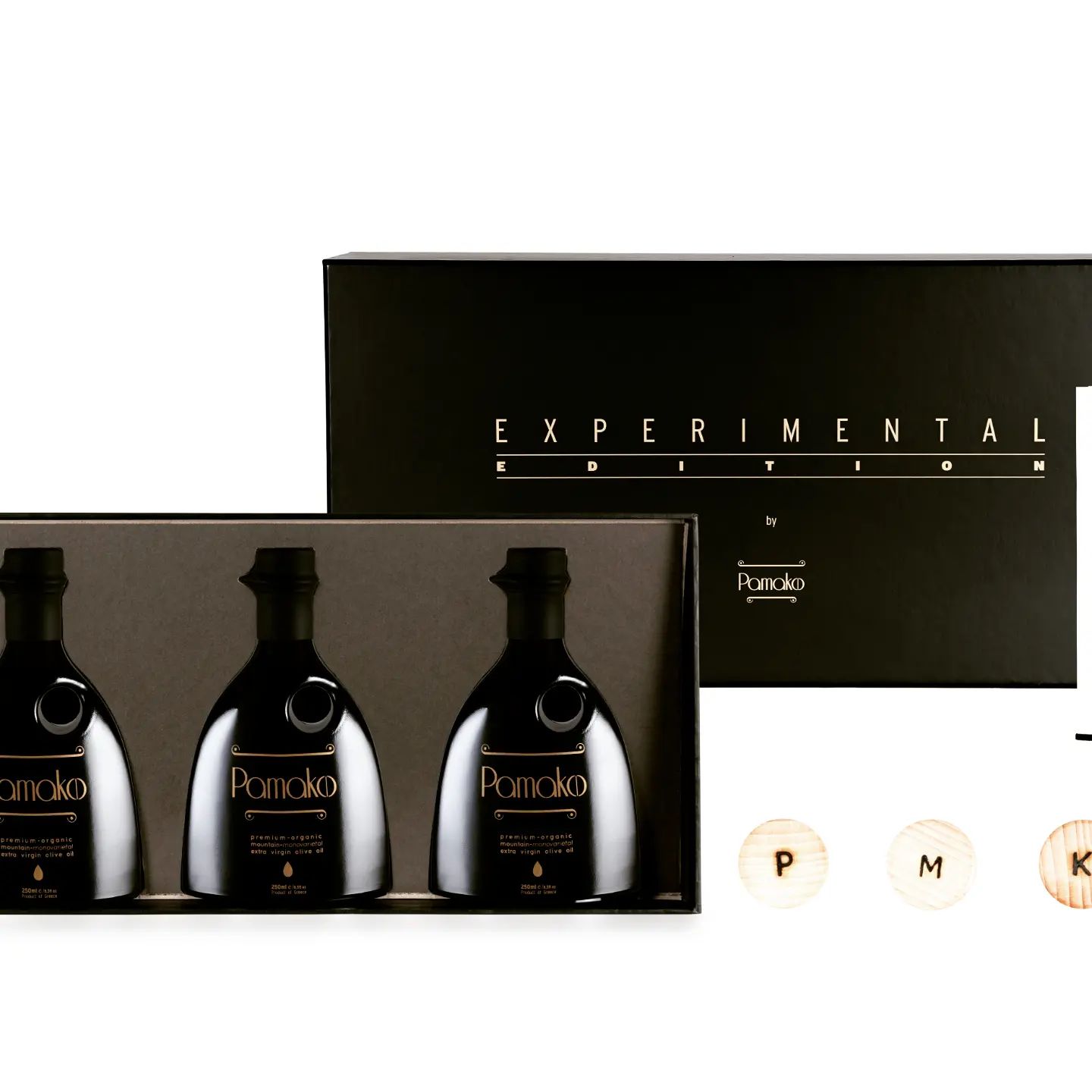 "Pamako" Olive Oil-Premium Monovarietal Organic Experimental Edition Box-limitiert, 3x250 ml