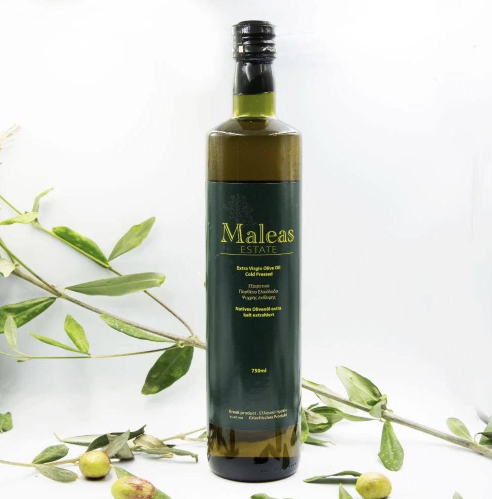 Maleas Premium Olivenöl Blend Megaritiki & Chalkidiki - Set (750 ml & 5 Liter)