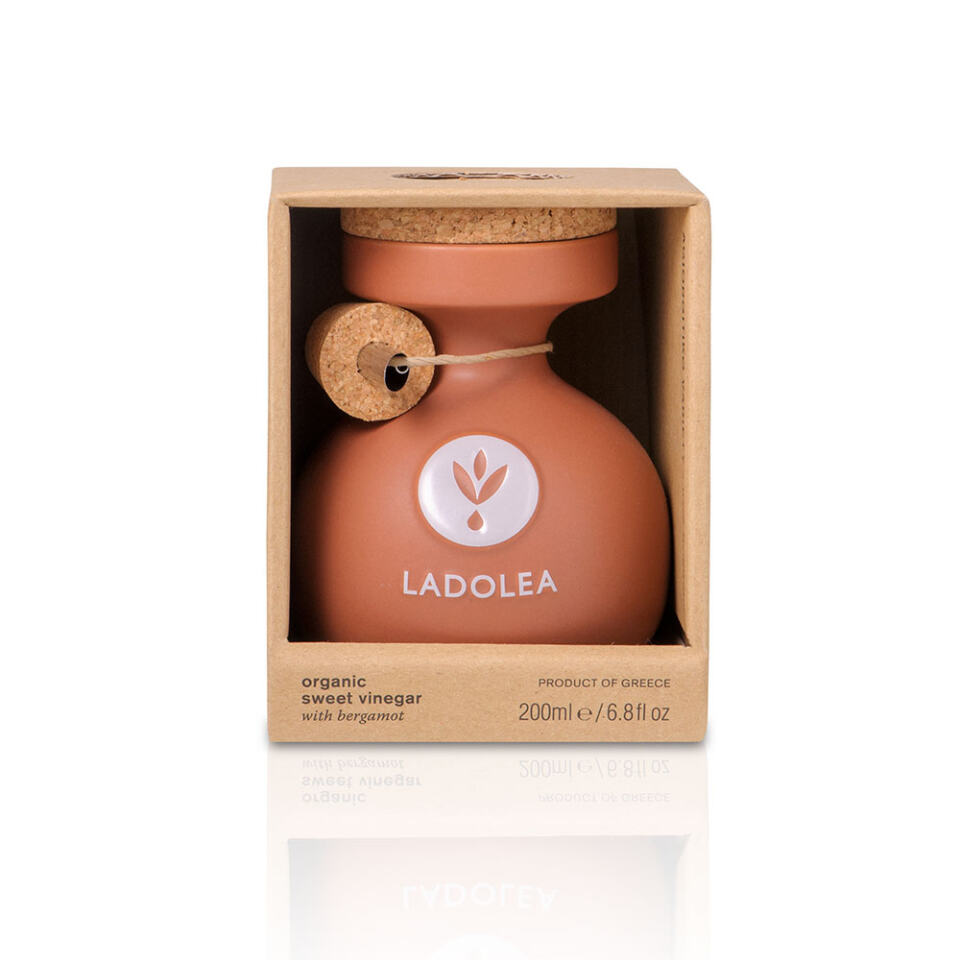 Ladolea Essig mit Bergamotte BIO im Tongefäß, 200 ml