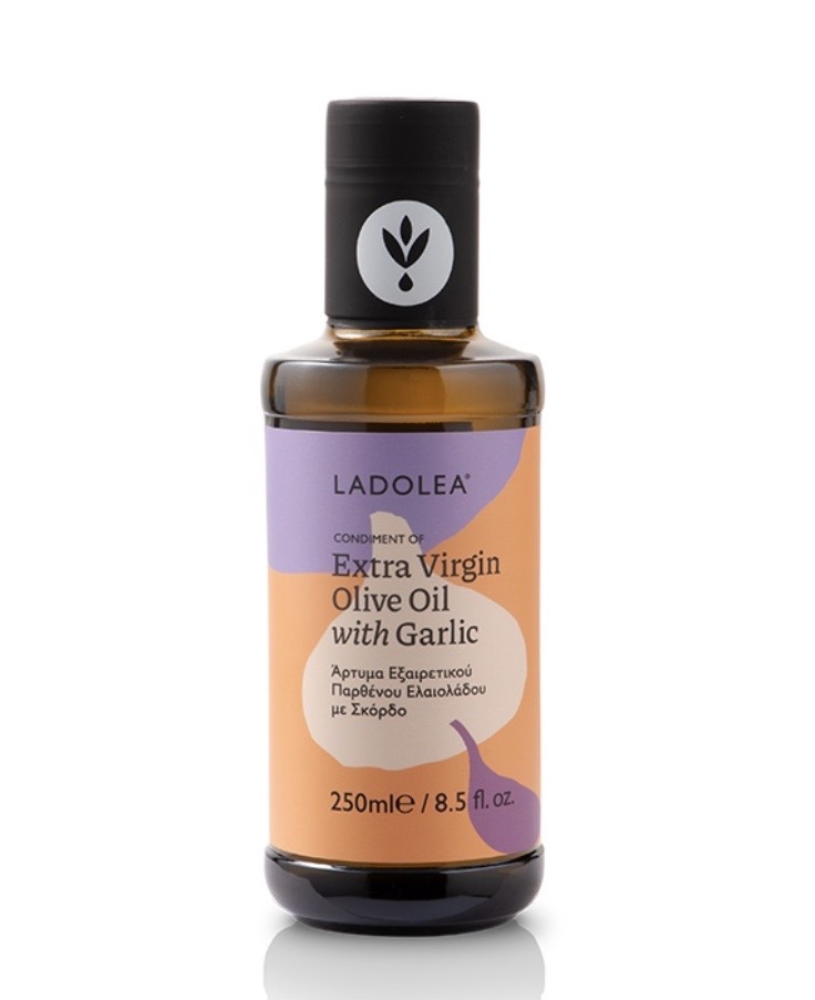 LADOLEA Premium Olivenöl mit Knoblauch, 250 ml