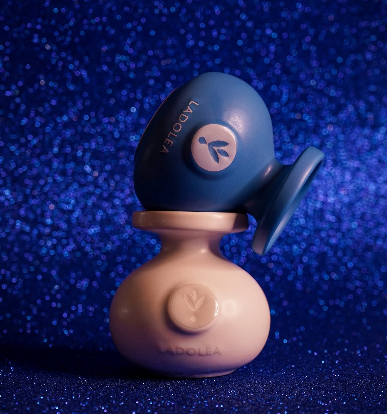 Ladolea Keramik Duo-Set, Bio-Olivenöl extra vergine & Bio Balsamico, 2x80ml