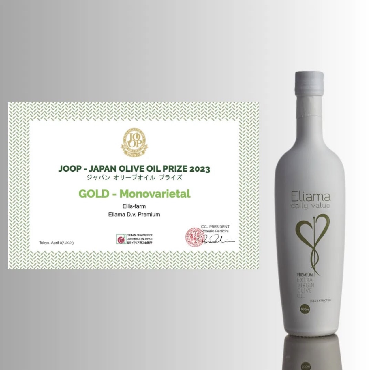 Ellis-Farm Eliama Premium Olivenöl Kreta-Reich an Polyphenolen Ernte 24/25, 500 ml