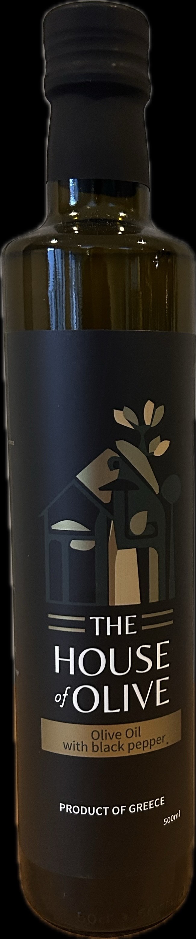 The House Of Olive, Premium Olivenöl Manaki mit black Pfeffer Ernte 2025/26, 500 ml Neu