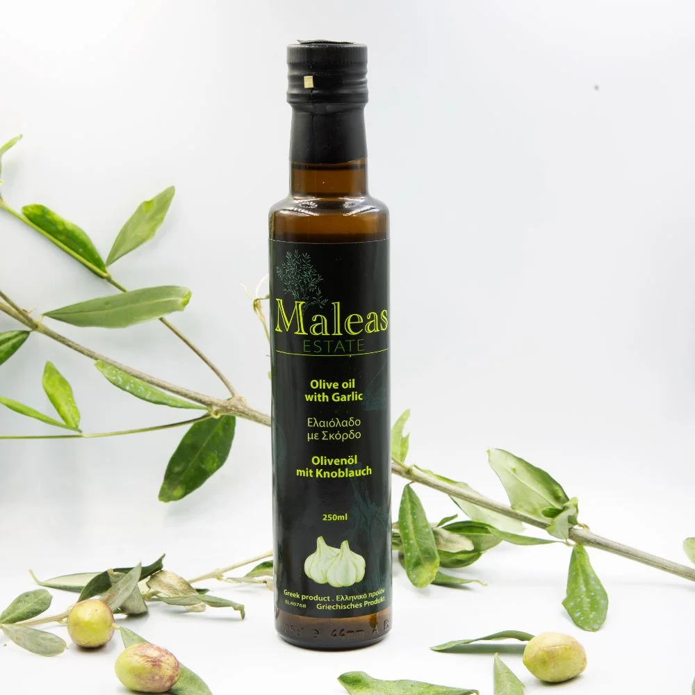 Maleas Estate Olivenöl mit Knoblauch 2025/26 250ml