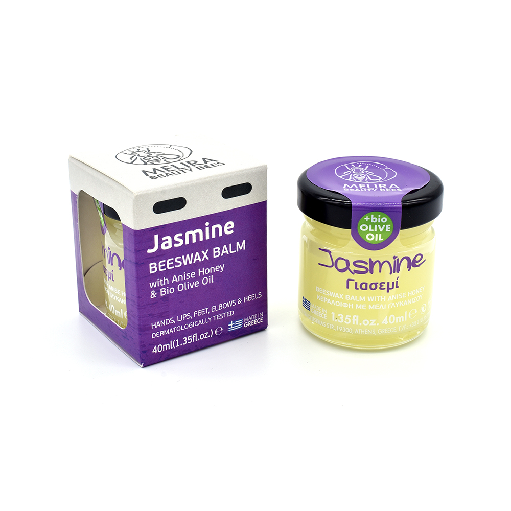 "Melira" Bienenwachsbalsam Jasmin mit Anishonig & Bio-Olivenöl, 40 ml