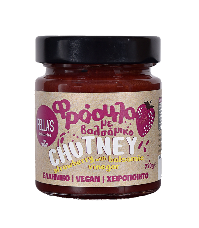 Pella-s-chutney-strawberry "Pella´s" Erdbeer Chutney mit Senf, 220 g