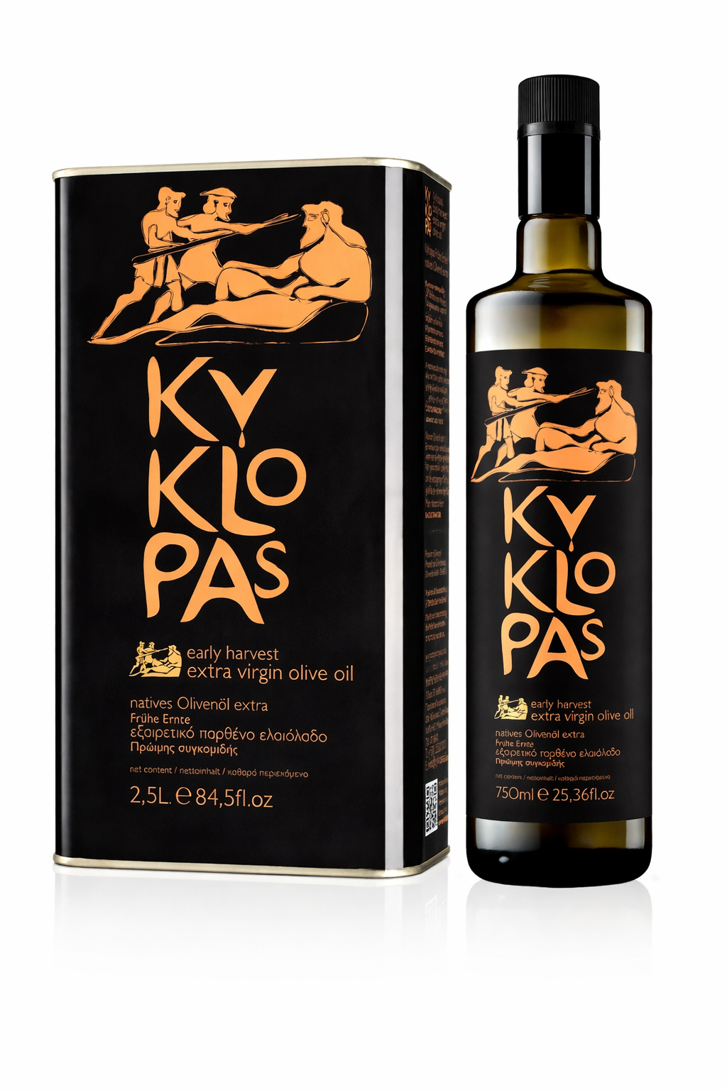 Kyklopas Frühe Ernte Agoureleo – Set (750 ml & 2,5 Liter)