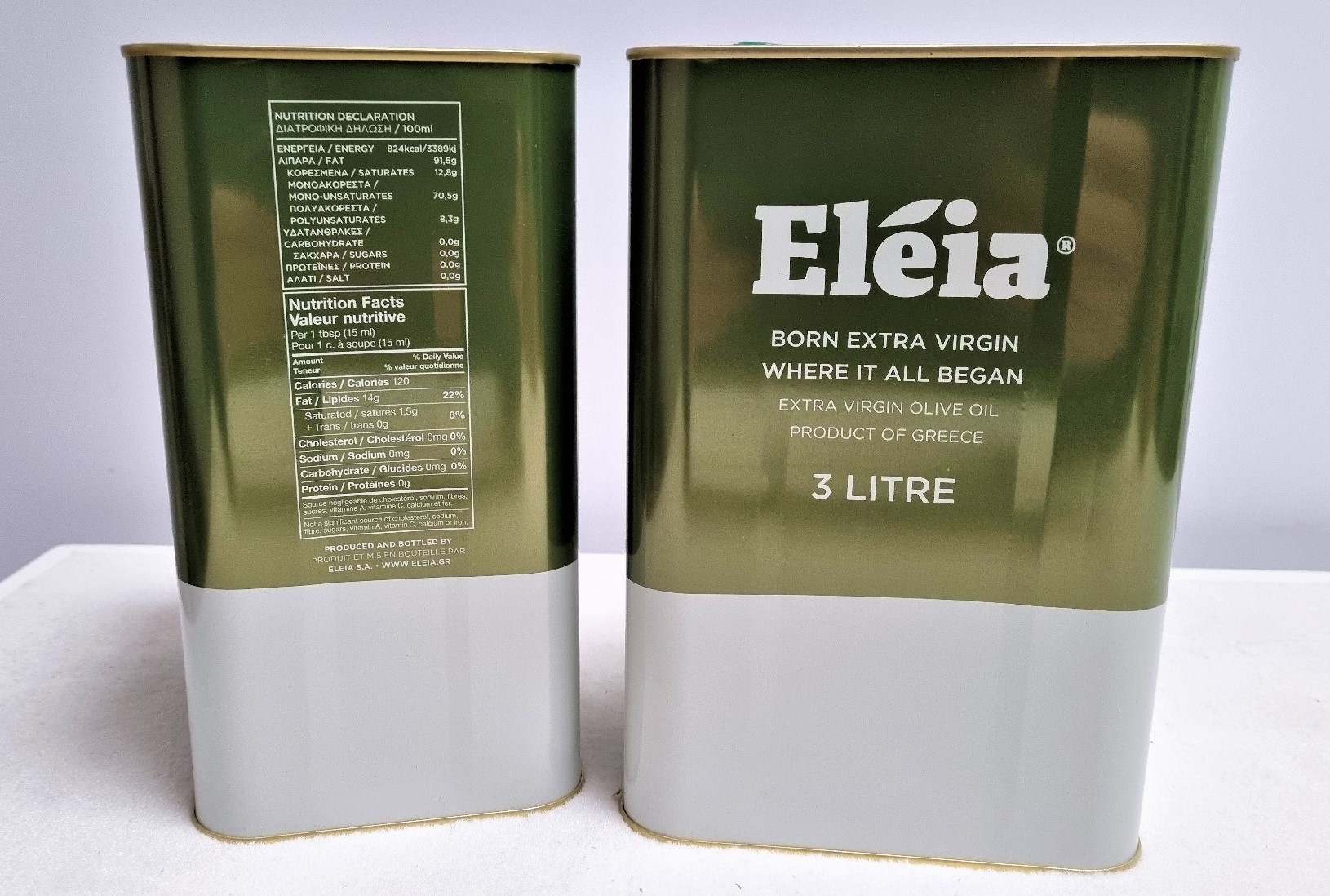 Eléia Premium Olivenöl 100% Koroneiki Neue 2023/24, 3 Liter Kanister