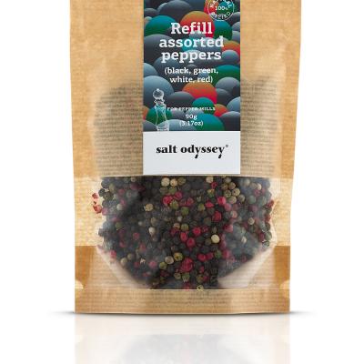 Mixed Pfeffer Nachfüllung für Mühle, "Salt Odyssey", 80 g