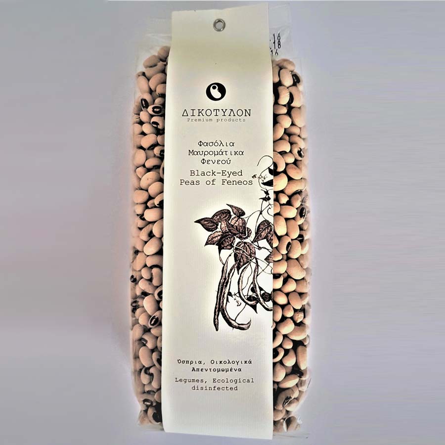 Dikotylon-Mavromatika-Beans ´Dikotylon' Schwarzaugen Bohnen Feneou, 500 g