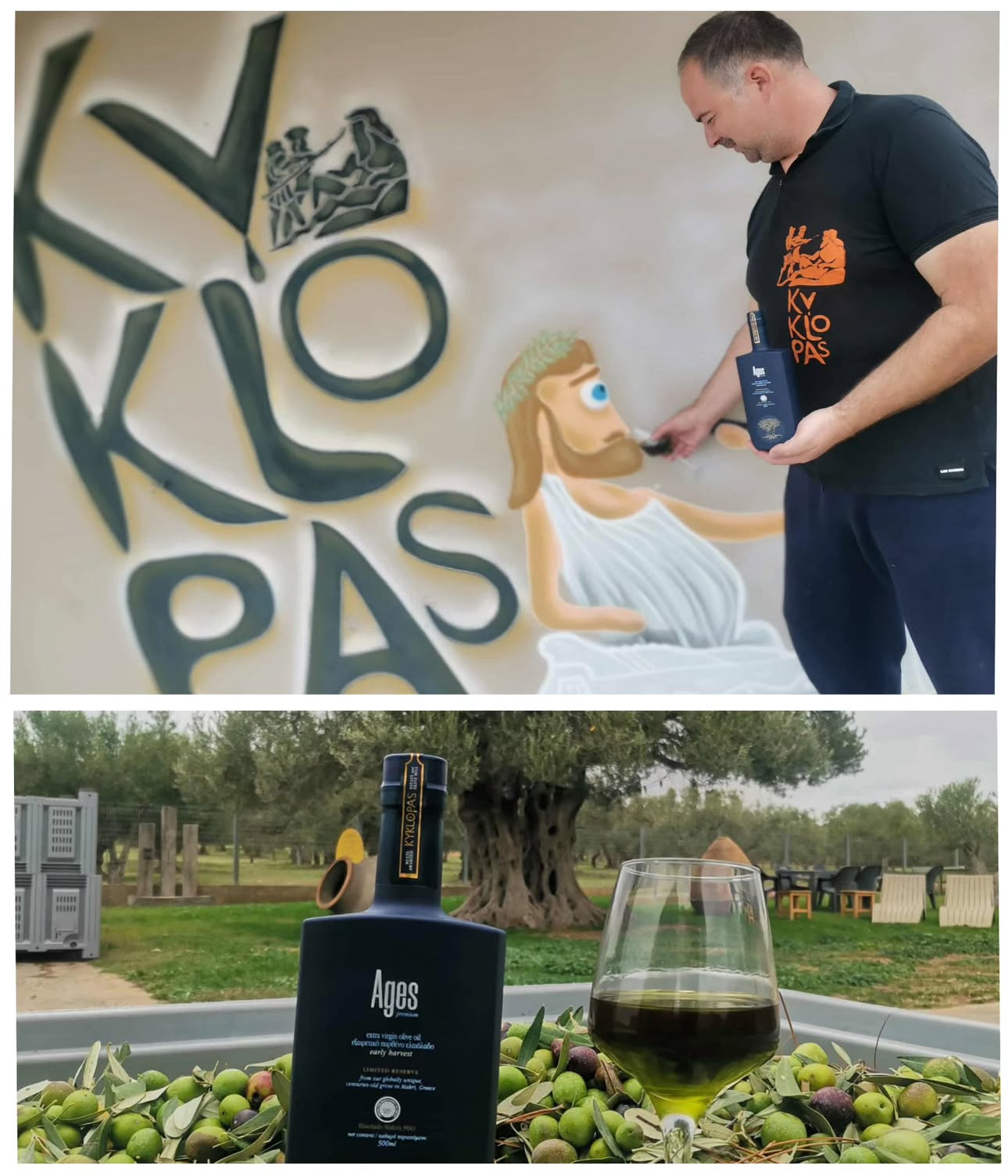 Kyklopas Ages Premium Olivenöl Agoureleo Limited Reserve Neue Ernte 25/26, 500 ml