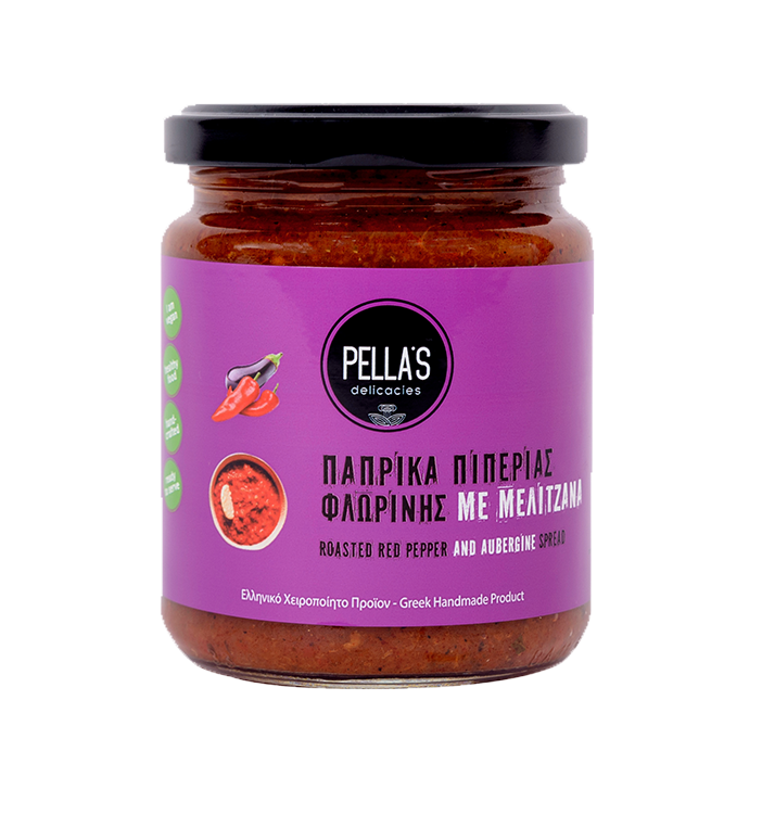 Pella-s-paprika-piperias-florinis-melitzanaXo2a30owMeQjT "Pella´s" Paprika Aufstrich mit Auberginen, 260 g