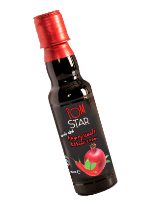 Pom-Star-balsam_cream_chili "Pom Star" Granatapfel Balsamico Cream mit Chili , 200 ml