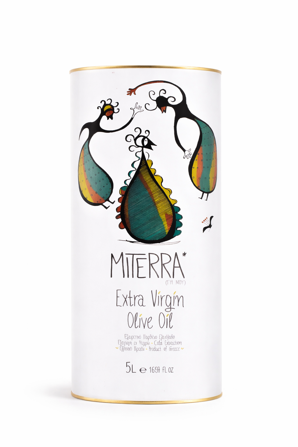 "Miterra" Premium Olivenöl aus Kreta - Set (500 ml & 5 Liter)