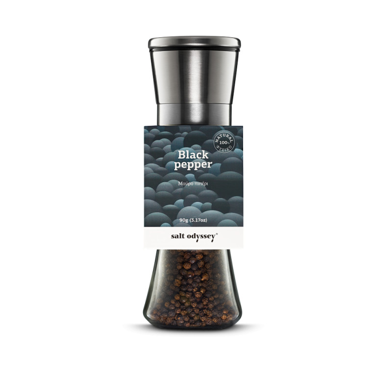 Black Pfeffer Mühle, Salt Odyssey, 90 g