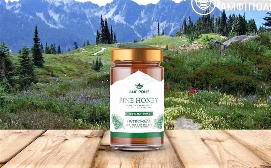 "Amfipolis" Kiefern Honig ( Πευκόμελο ) Mount Paggaio, 400 g