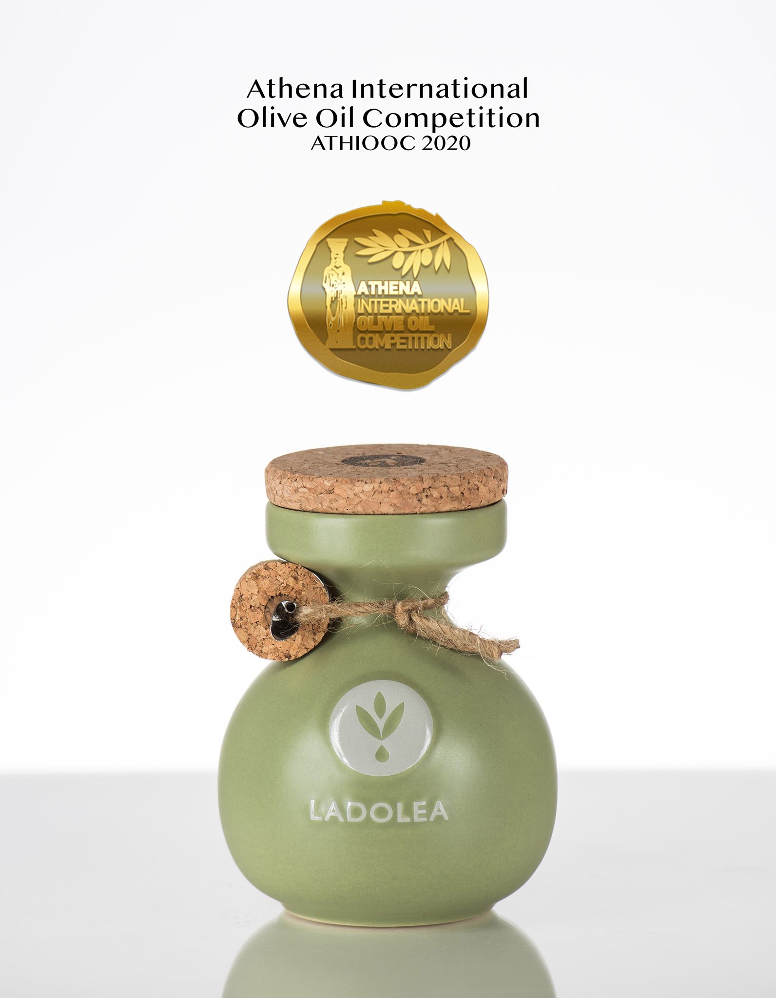 Ladolea Premium Bio Olivenöl medium Koroneiki, Keramik 200 ml