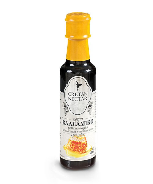 "Cretan Nectar" Balsamico Creme mit Thymian Honig, 200 ml