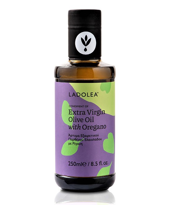 Ladolea Premium Olivenöl mit Oregano, 250 ml Flasche
