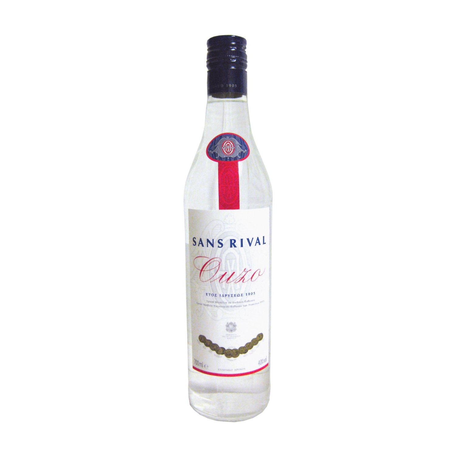 Ouzo Sans Rival 40 %, 700 ml