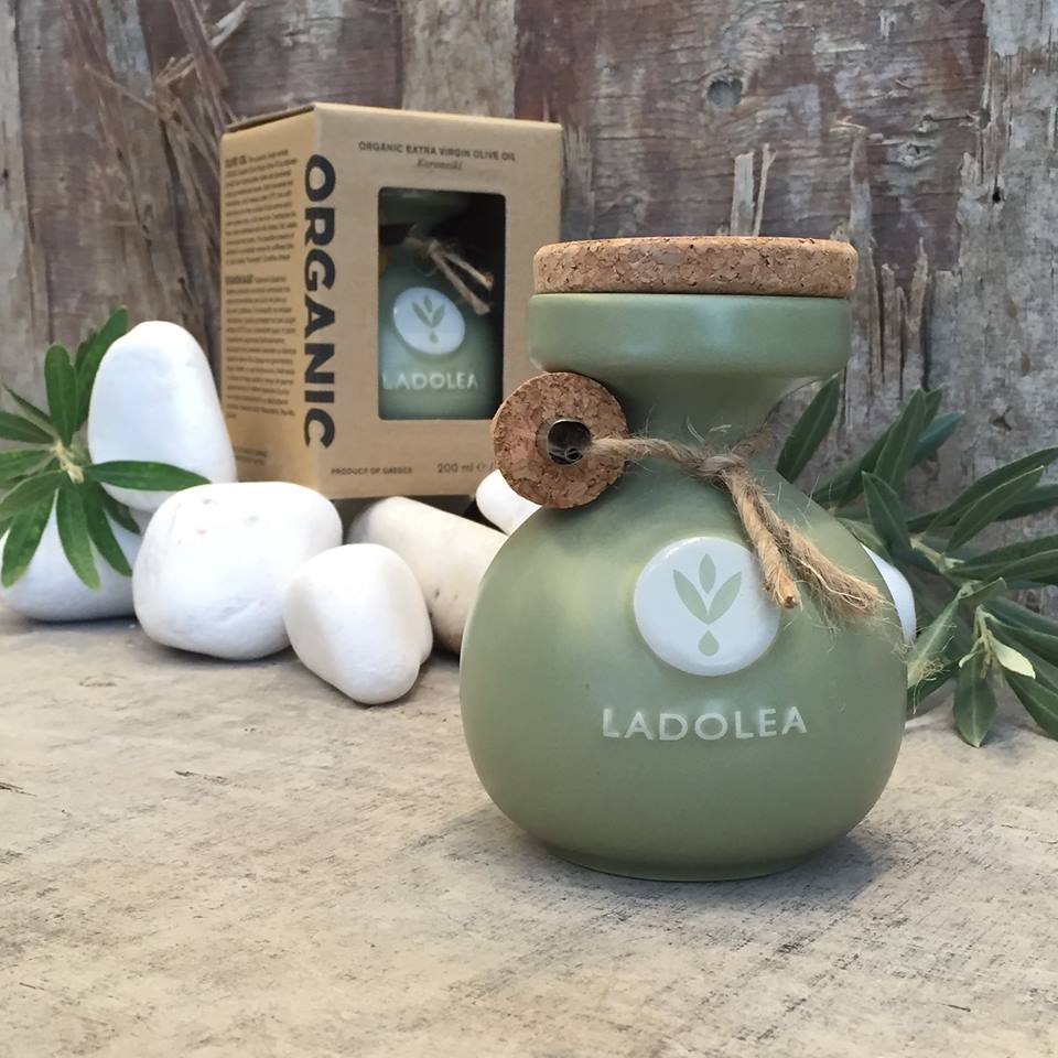 Ladolea Premium Bio Olivenöl medium Koroneiki, Keramik 200 ml