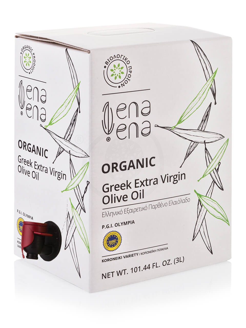 "Ena Ena" Bio Olympia Ultra high polyphenol Neue Ernte 24/25, 3 Liter Bag-in-Box