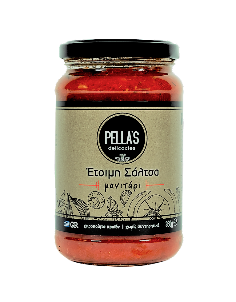 "Pella´s" Tomaten Sauce mit Pilzen, ready-to-serve, 360 g | SW10704 "Pella´s" Tomaten Sauce mit Pilzen, ready-to-serve, 360 g | SW10704