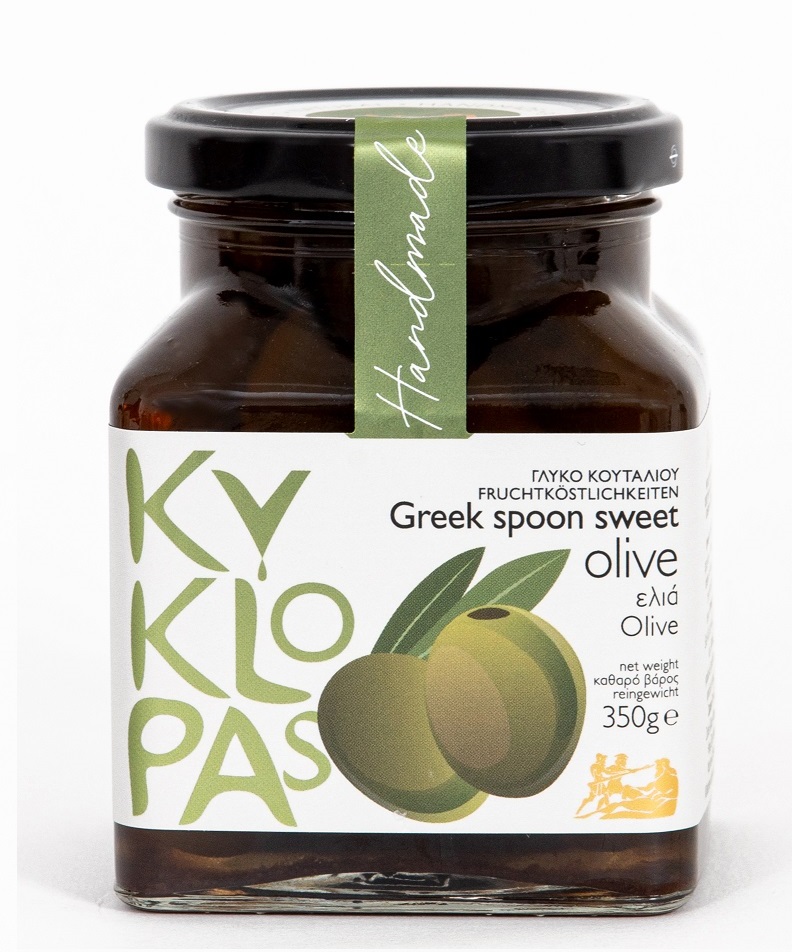 "Kyklopas" Oliven Löffelsüßigkeit-Glykó Koutalioú elia HUR HEUTE!!, 380 g