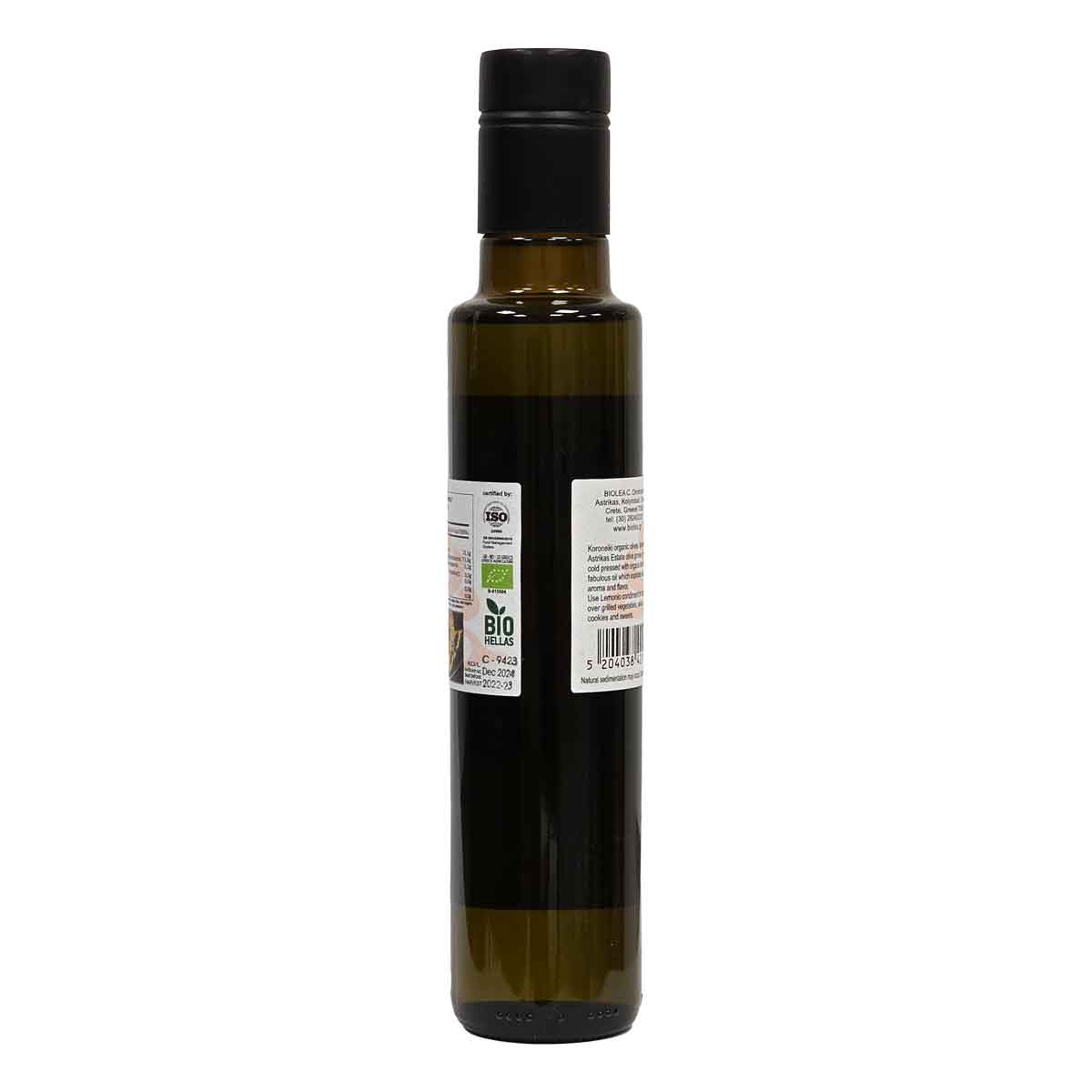 Biolea Lemonio Olivenöl mit Bio-Zitronen Ernte 2023/24, 250 ml