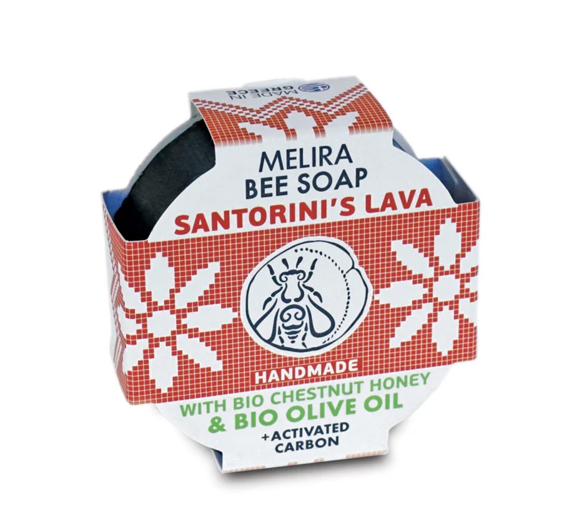 Melira - Bienen Seife - Santorini Lava - Bio Kastanie Honig Bio Olivenöl - 80g