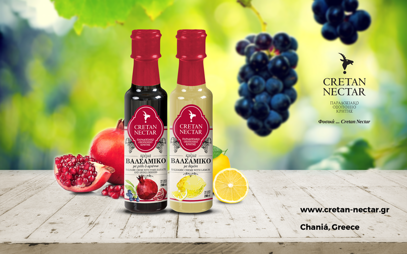 Cretan-Nectar-Zitro-und-Aronia Balsamico Cream mit frischen Kreta-Zitronen,200 ml