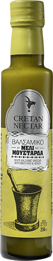 Cretan Nectar Balsamico Essig mit Honig & Senf, 250 ml