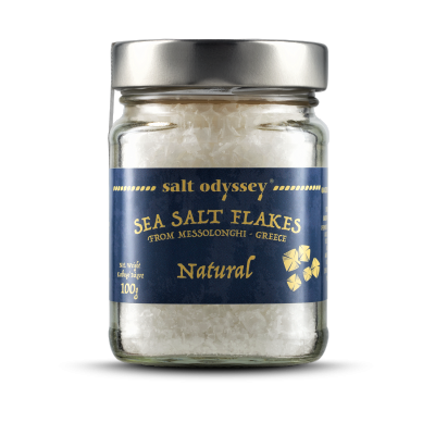 Sea Salt Flakes natur aus Messolonghi, 100 g