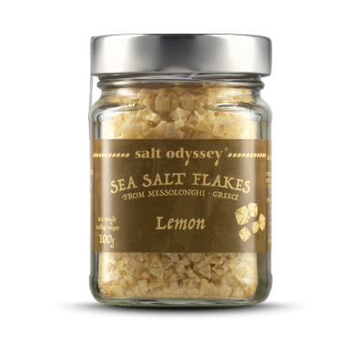 Sea Salt Flakes mit natürlicher Zitronenschale, 100 g