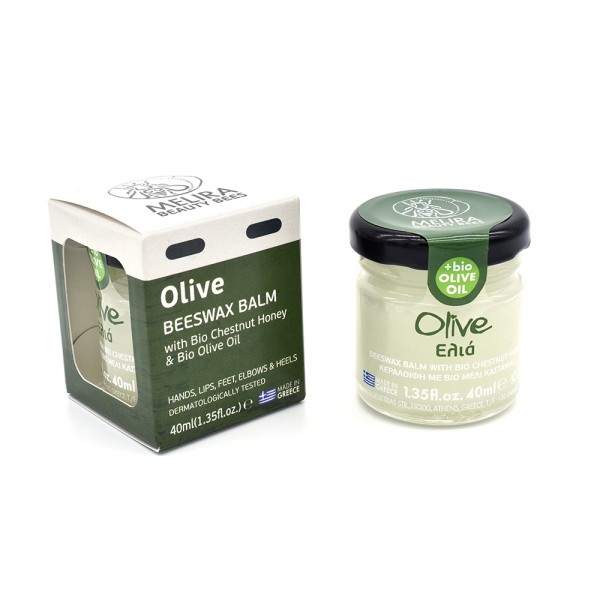 "Melira" Bienenwachsbalsam Olive mit Bio Kastanienhonig & Bio Olivenöl, 40 ml