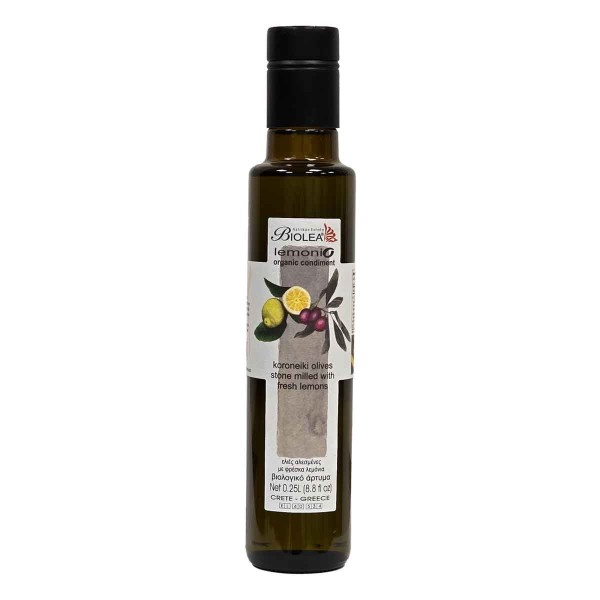 Biolea Lemonio Olivenöl mit Bio-Zitronen Ernte 2022/23, 250 ml