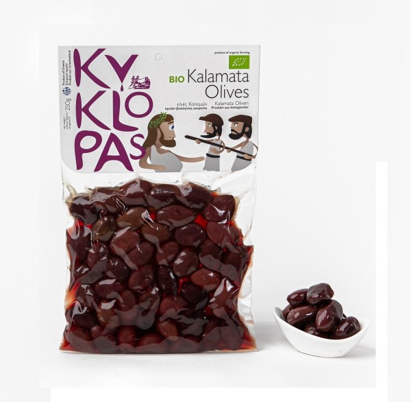 "Kyklopas" Bio-Kalamata-Oliven limitiert, 250g