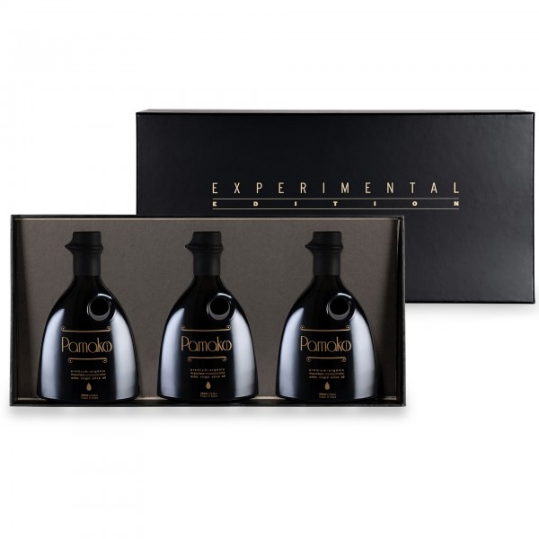 "Pamako" Olive Oil-Premium Monovarietal Organic Experimental Edition Box-limitiert, 3x250 ml