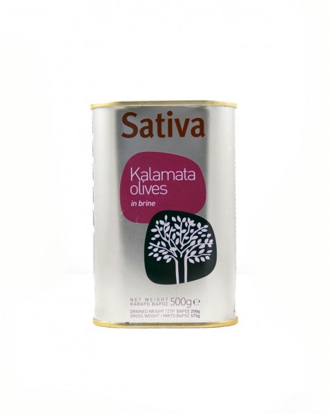 Sativa Kalamon Oliven Traditional mit Stein, Dose 500 g