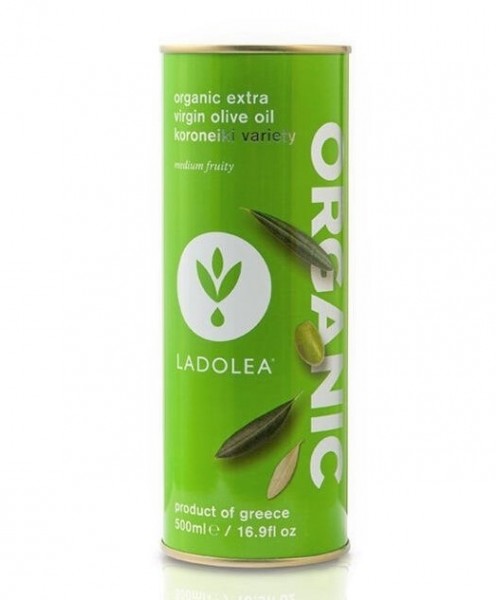Ladolea Premium Bio Olivenöl Medium Fruity – Koroneiki MDH 16.11.23 500 ml Dose