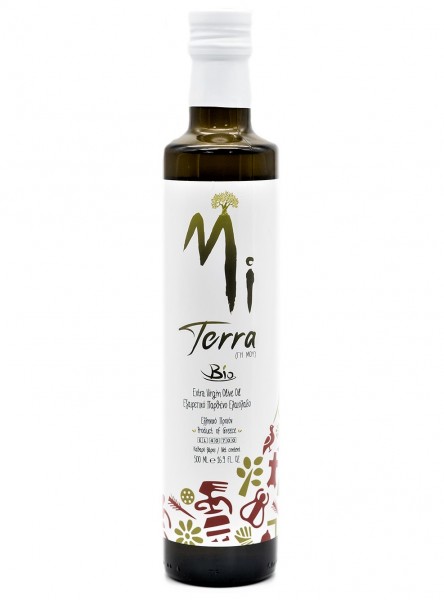 "Miterra" Premium Bio Olivenöl aus Kreta Koroneiki MDH 31.8.23, 500 ml