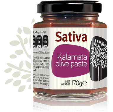 "Sativa" Kalamata Olivenpaste schwarz, 170 g