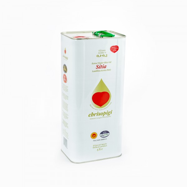 Chrisopigi Premium Olivenöl aus Kreta Ernte 2021/22, 5 Liter Kanister
