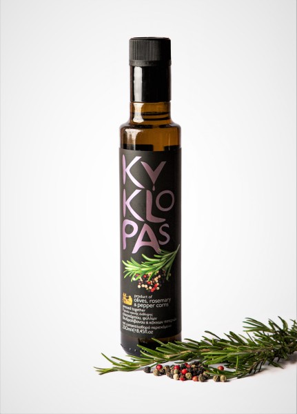 Kyklopas Premium Olivenöl Dressing Rosmarin und Pfeffer, 250 ml